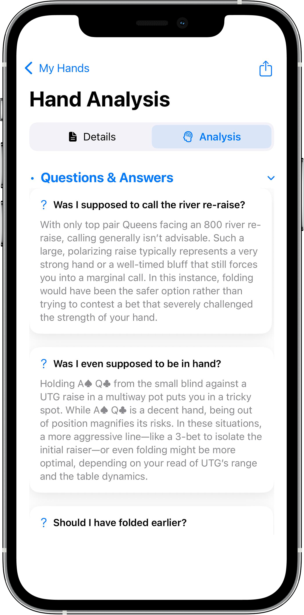 iPhone App Screen 2